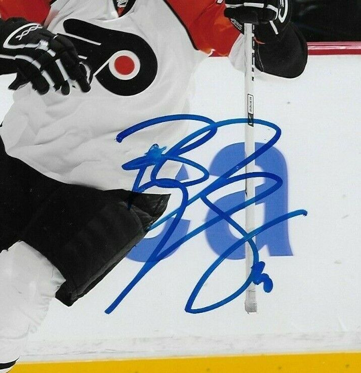Photo 8x10 autographiée par RJ Umberger des Flyers de Philadelphie #2