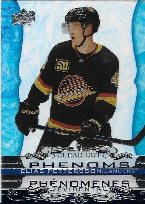 Carte d'insertion Tim Horton's Clear Cut Phenoms Elias Pettersson 2020-21