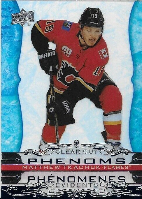 Carte d'insertion Matthew Tkachuk Clear Cut Phenoms de Tim Horton 2020-21