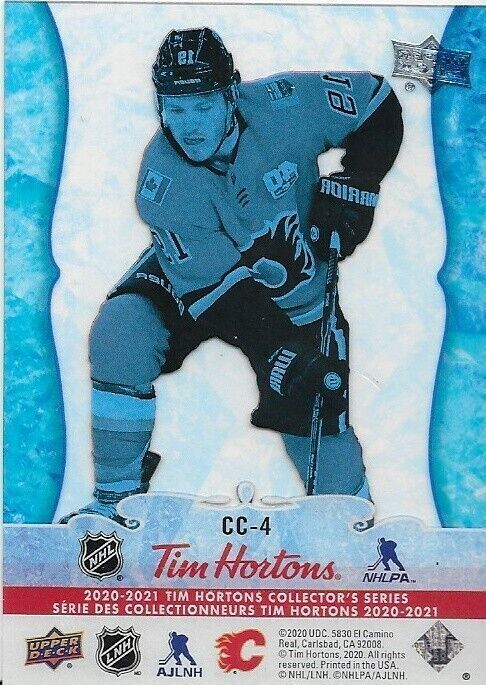 Carte d'insertion Matthew Tkachuk Clear Cut Phenoms de Tim Horton 2020-21