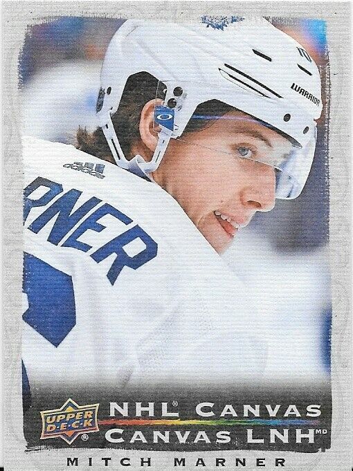 Carte d'insertion Mitch Marner en toile de la LNH de Tim Horton 2020-21
