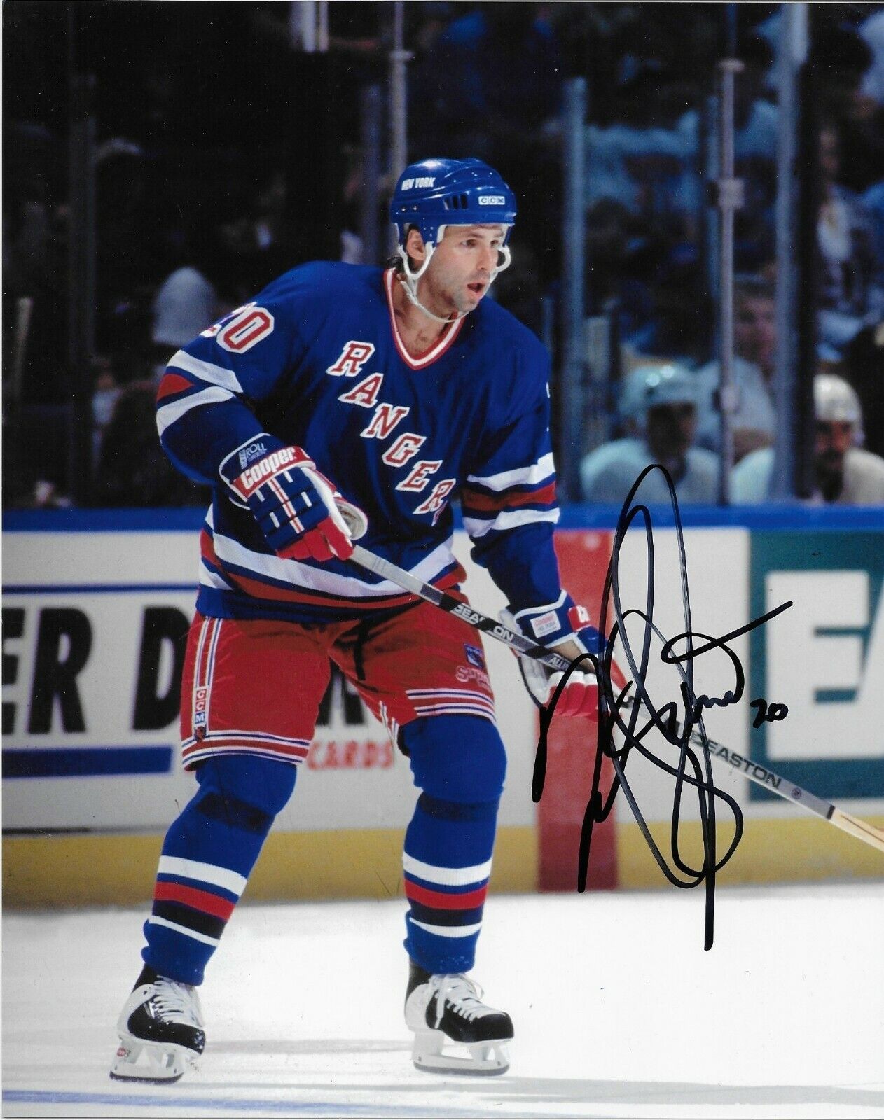 Autographed New York Rangers Mark Osborne 8x10 Photo Original