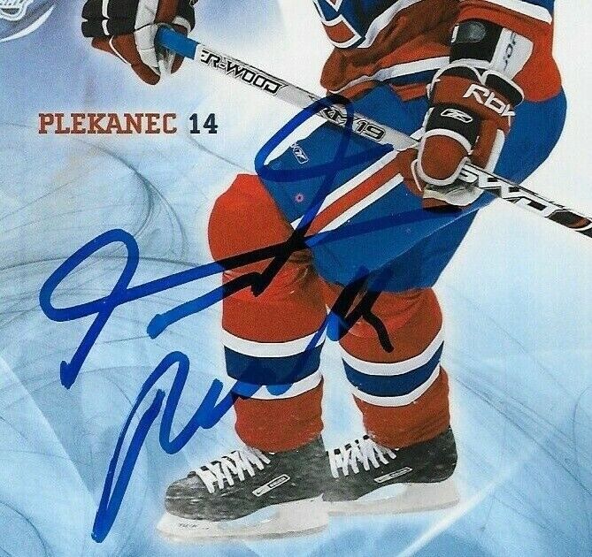 Autographed Tomas Plekanec Montreal Canadiens Postcard 2007-08 Original
