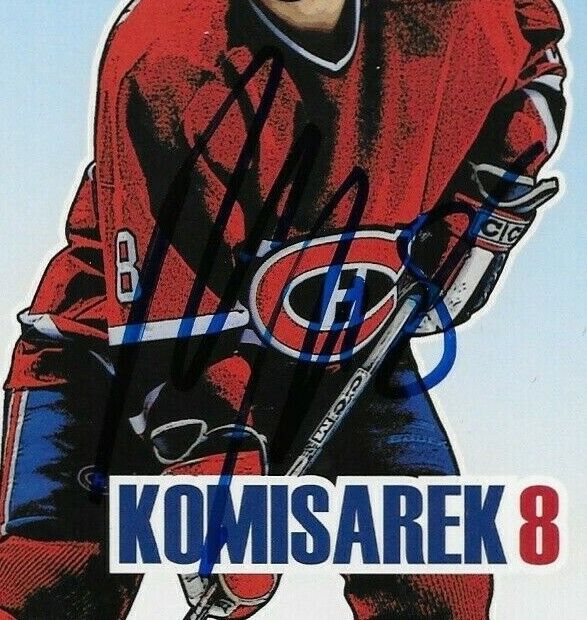 Autographed Mike Komisarek Montreal Canadiens Postcard 2006-07 Original