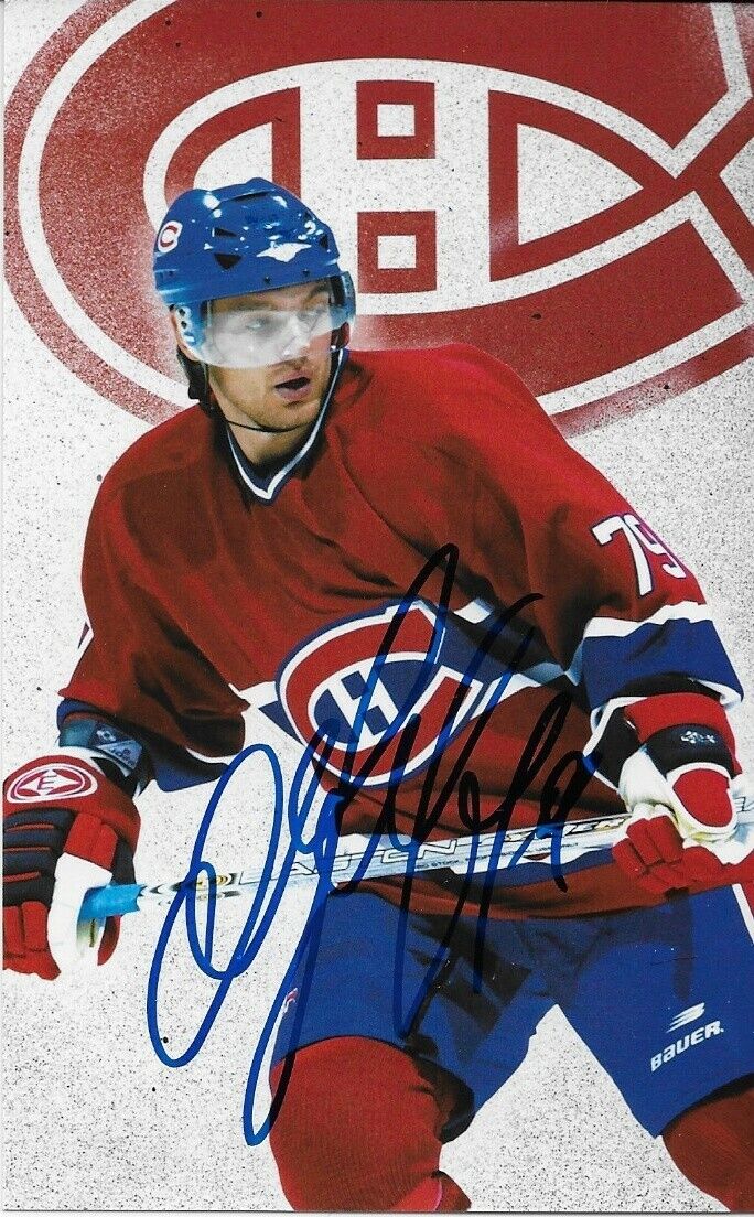 21 Auto. Koivu Zednik Huet Montreal Canadiens Postcard Set 2005-06 Original +3