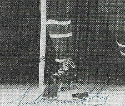 Autographed Gilles Tremblay Montreal Canadiens 1960's Postcard Original