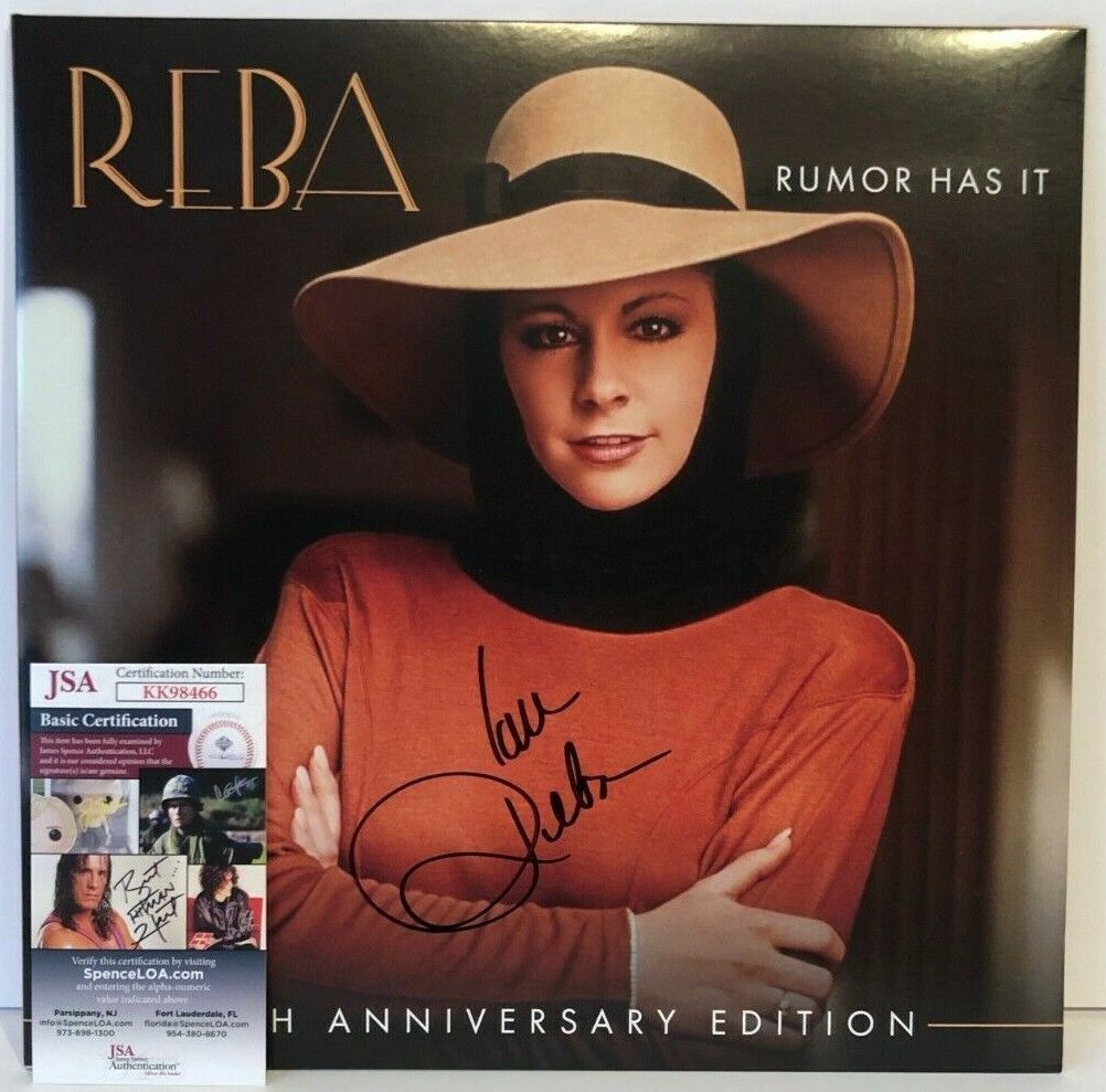 Autographed Rumor Has It Vinyl Signed by Legend Reba McEntire LP JSA cert