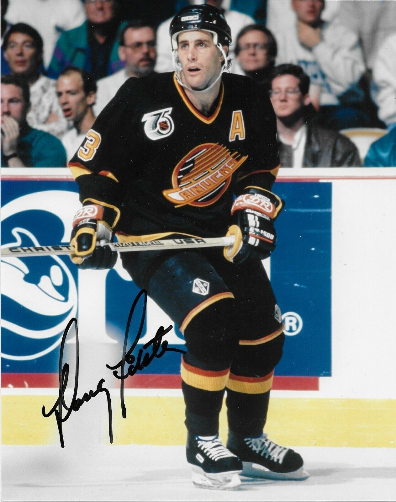 Autographed Vancouver Canucks Doug Lidster 8x10 Photo Original