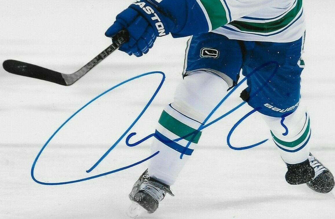 Autographed Vancouver Canucks Jason Garrison 8x10 Photo Original