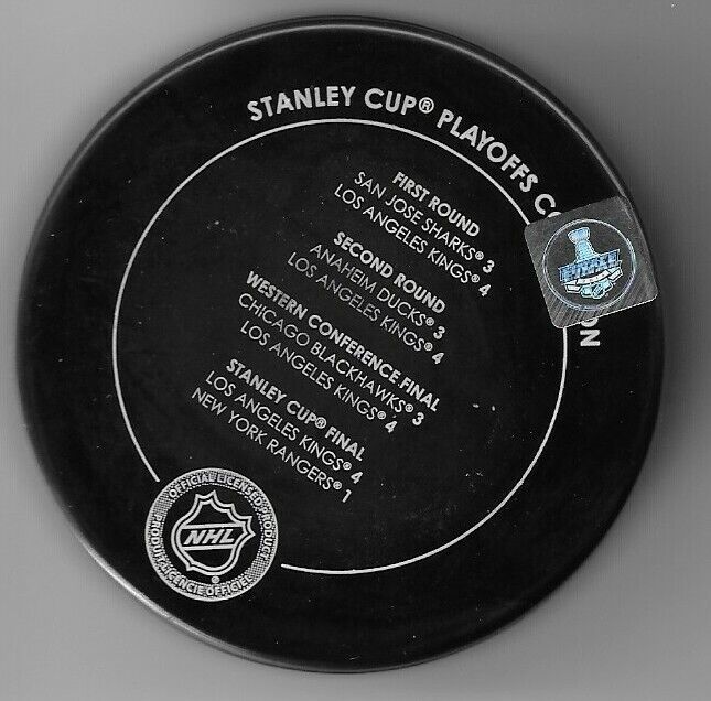 Autographed Los Angeles Kings 2014 Stanley Cup Champ Tyler Toffoli Puck Original