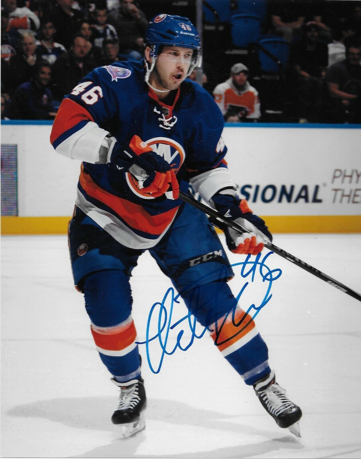 Photo autographiée de Matt Donovan des Islanders de New York 8x10 Original #3