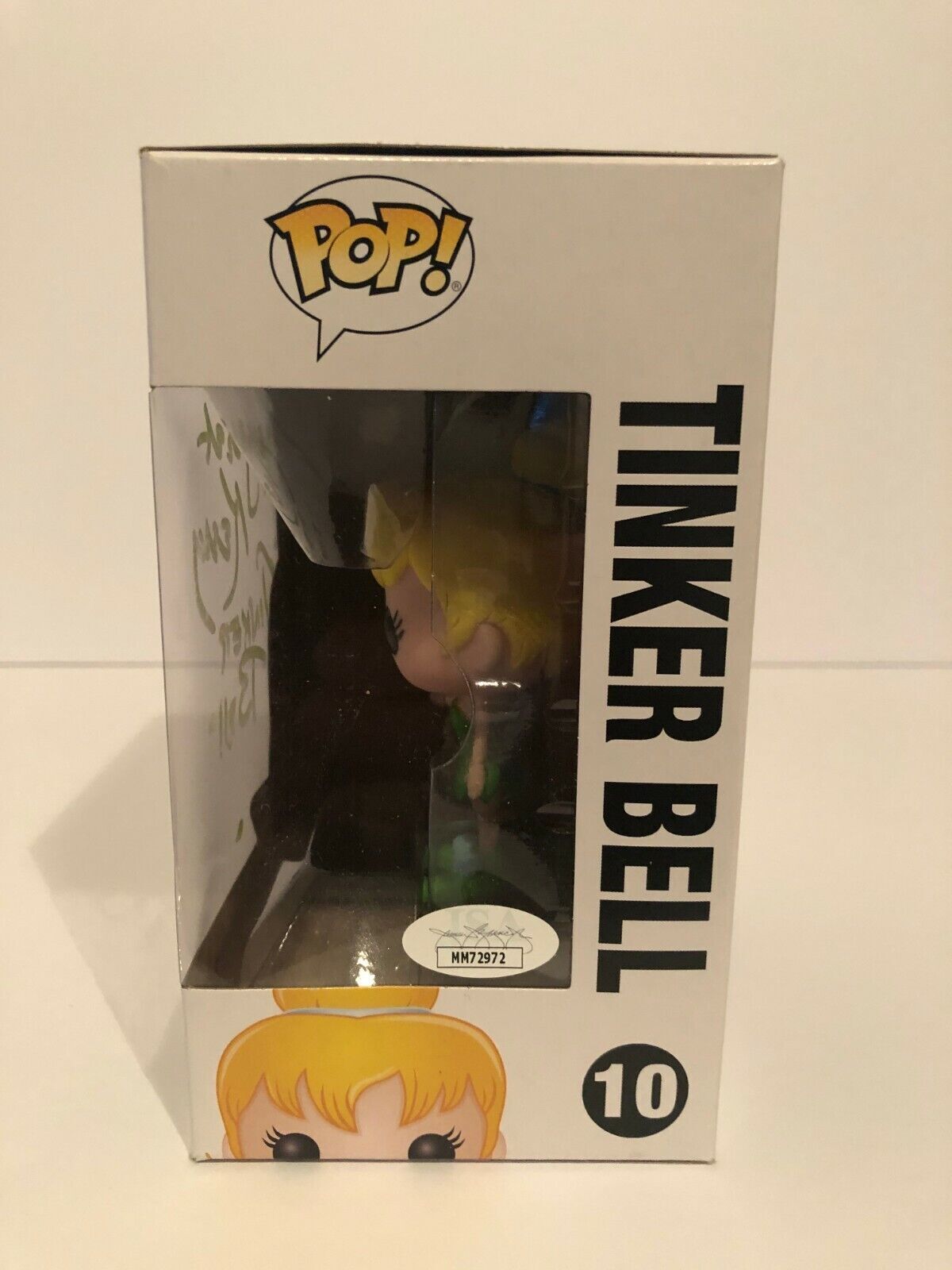 Autographed Disney's Tinkerbell Pop Funko signed by Margaret Kerry JSA