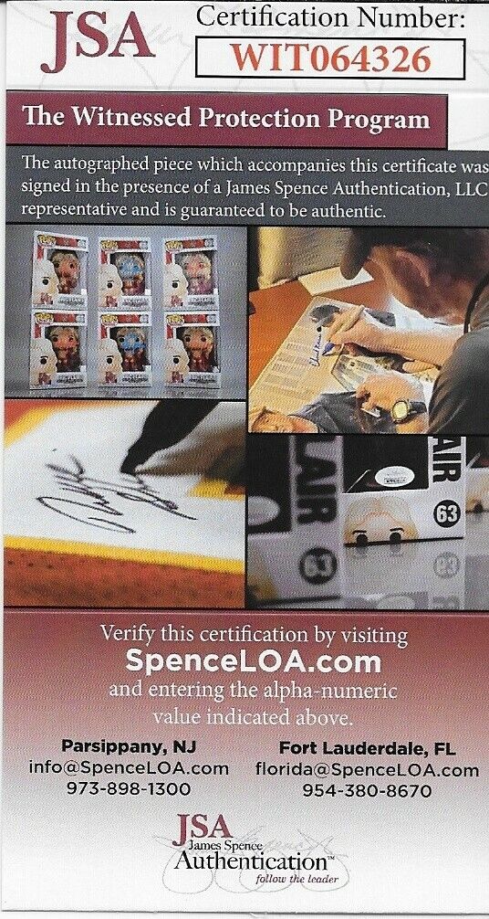 Auto. Montreal Canadiens Guy Lapointe 8x10 w Hall Of Fame Inscription #4 w JSA