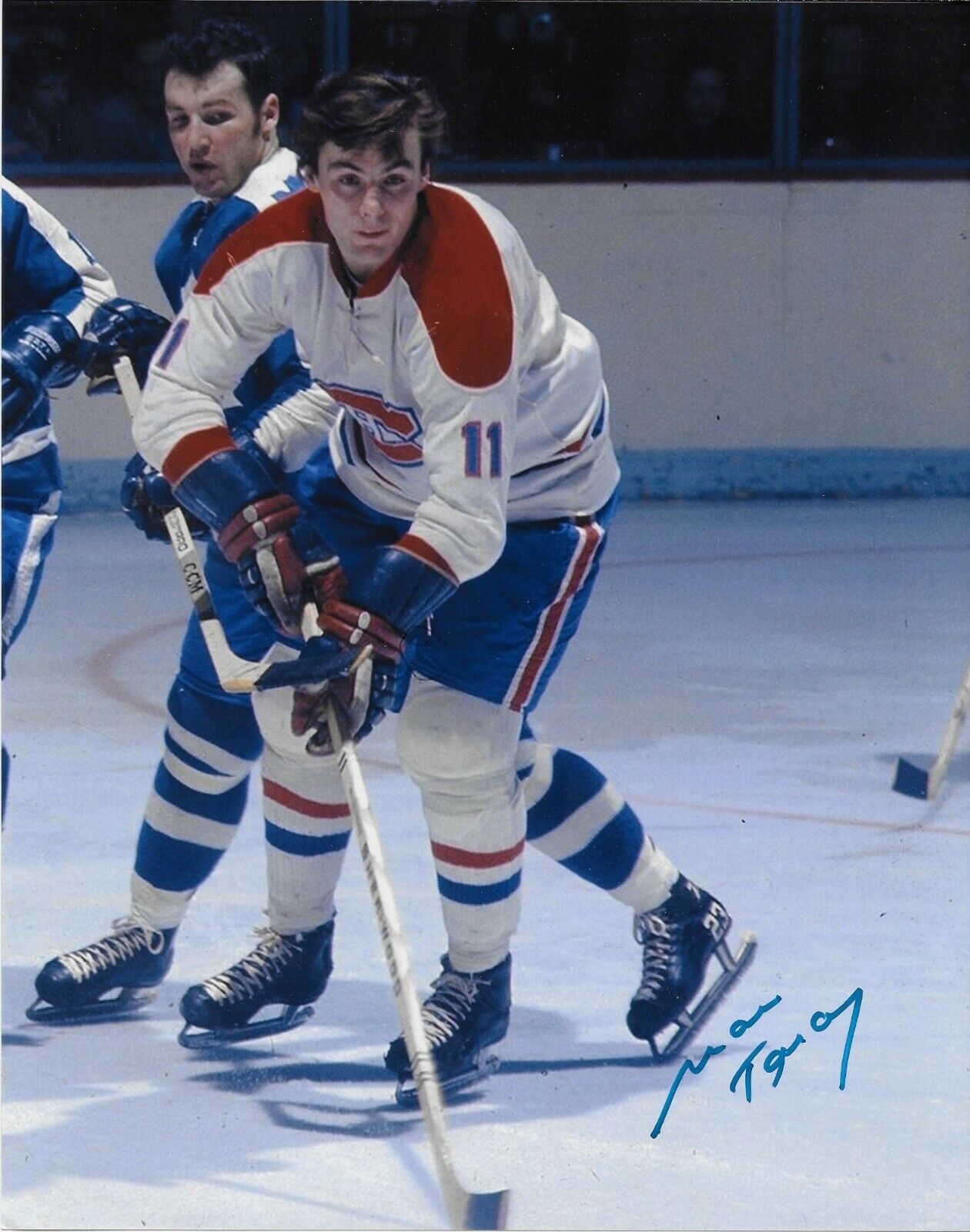 Autographed Montreal Canadiens Marc Tardif 8x10 Photo Original