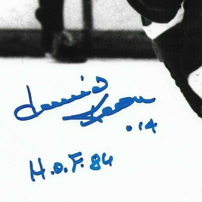 Auto. Toronto Maple Leafs Dave Keon 8x10 Photo 5 w Hall of Fame Inscription JSA