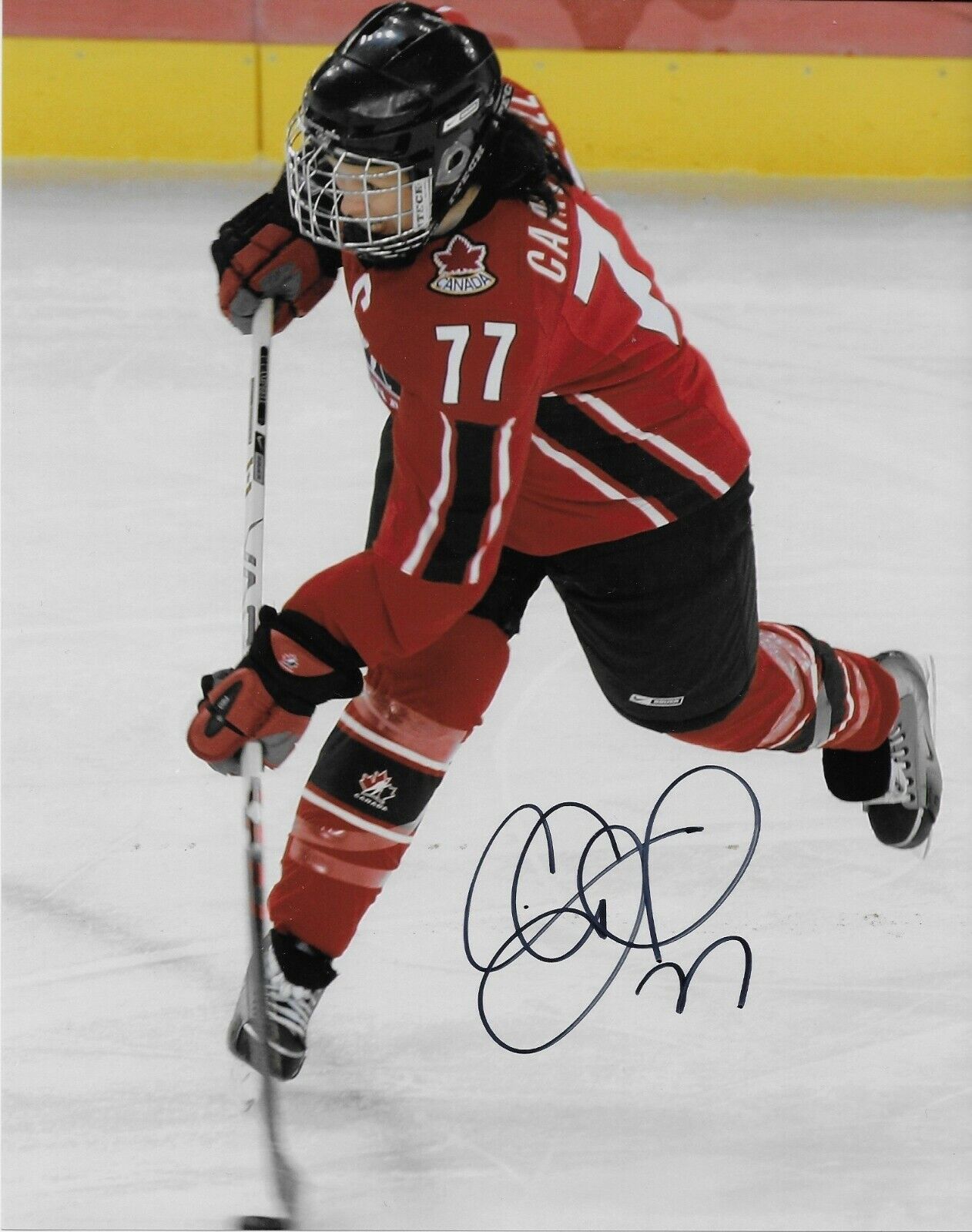 Auto. Cassie Campbell Team Canada 2002 Salt Lake Olympics 8x10 #2 Womens Hockey