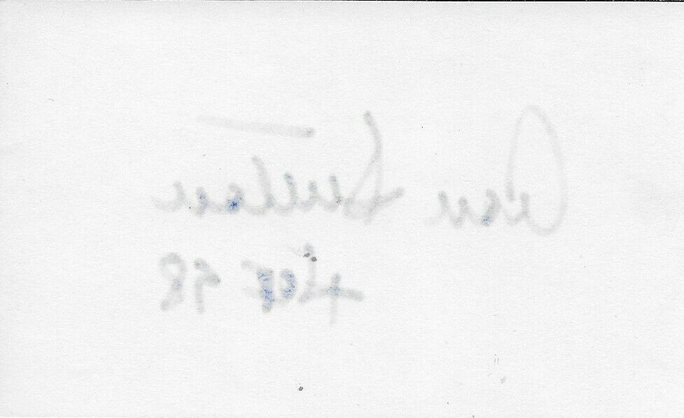Autographed Hall of Famer Los Angeles Dodgers Don Sutton Signed 3x5 Index Card