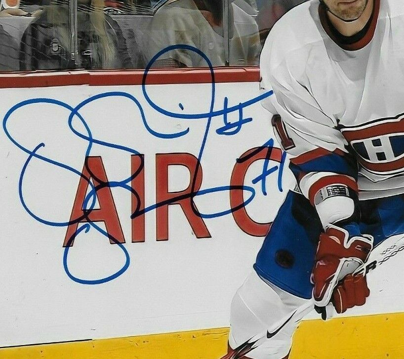 Autographed Montreal Canadiens Patrice Brisebois 8x10 Photo #4 Original