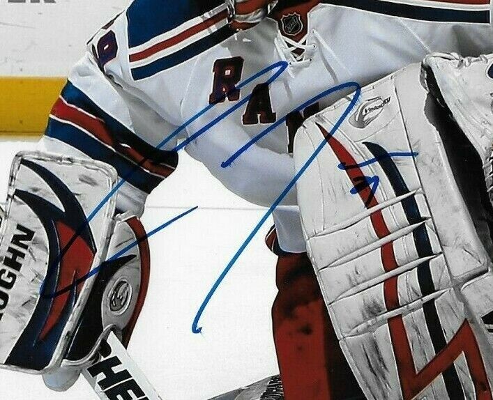 Photo originale autographiée de Chad Johnson des Rangers de New York 8x10