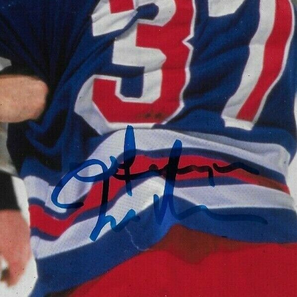 Autographed New York Rangers George McPhee 8x10 Photo Original