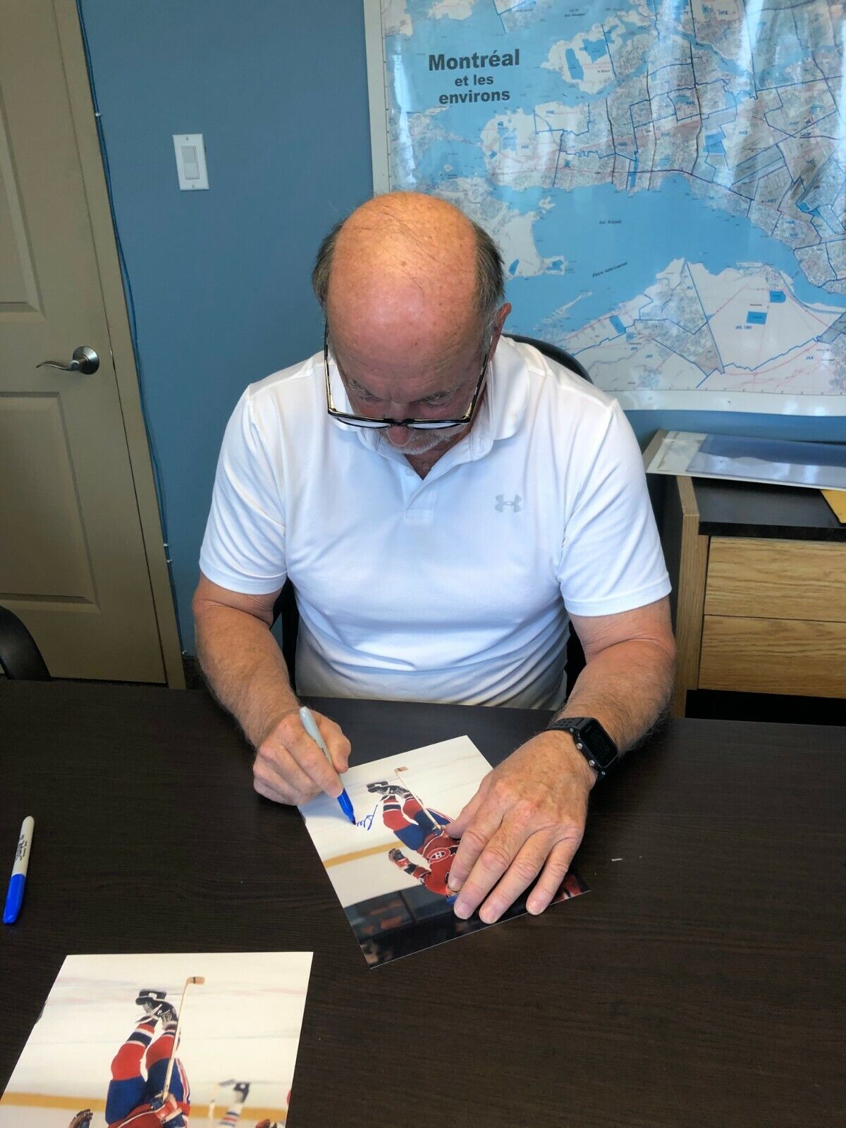 Autographed Montreal Canadiens Hall of Famer Steve Shutt 8x10 Photo #3 w Hof F93