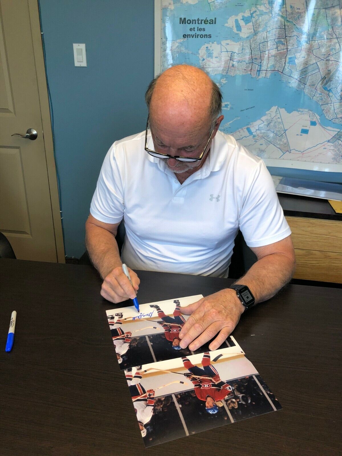 Autographed Montreal Canadiens Hall of Famer Steve Shutt 8x10 Photo #3 w Hof F93