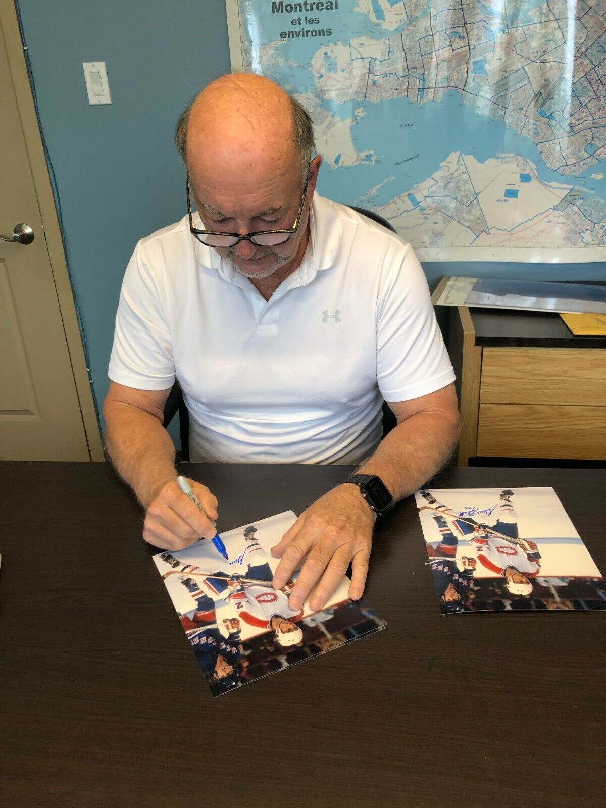 Autographed Montreal Canadiens Hall of Famer Steve Shutt 8x10 Photo #3 w Hof F93