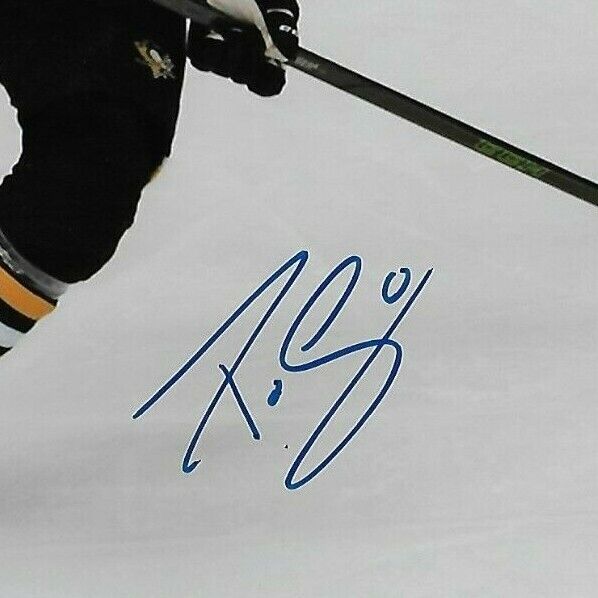Autographed Pittsburgh Penguins Pierre Olivier Joseph 8x10 Photo #2 Original