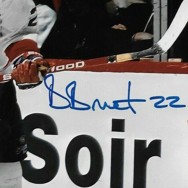 Autographed Montreal Canadiens Benoit Brunet 8x10 Photo #5 Original with JSA
