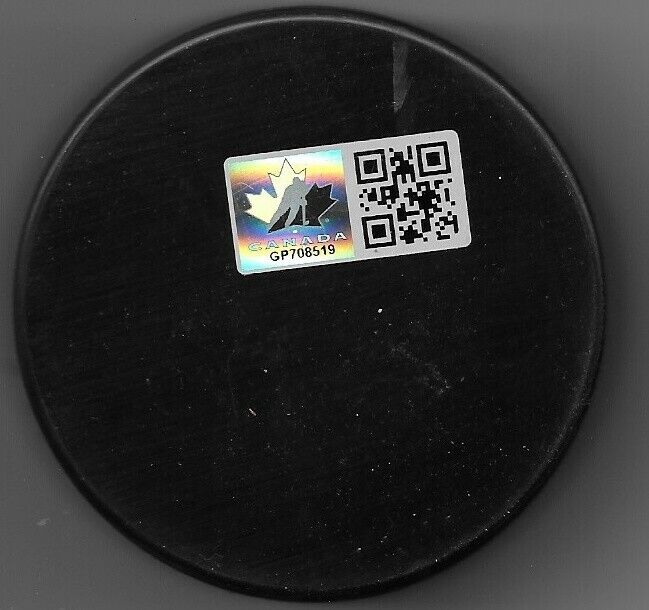 Auto. Team Canada Dylan Garand World Juniors New York Rangers Puck Original