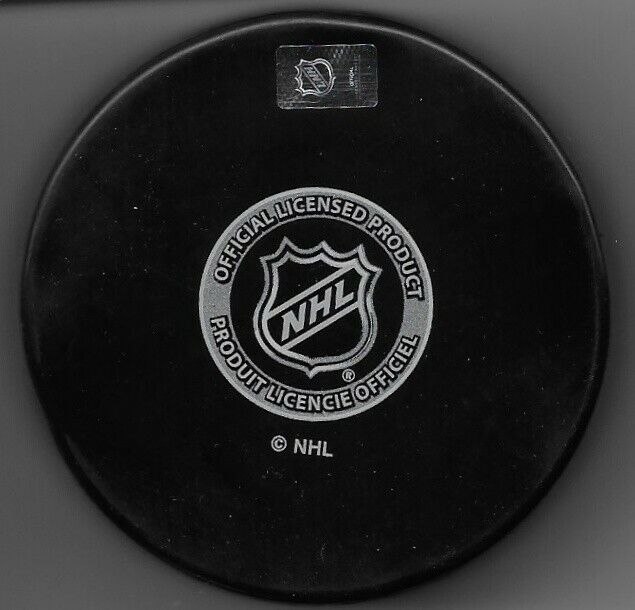 Autographed Philadelphia Flyers Simon Gagne Hockey Puck Original