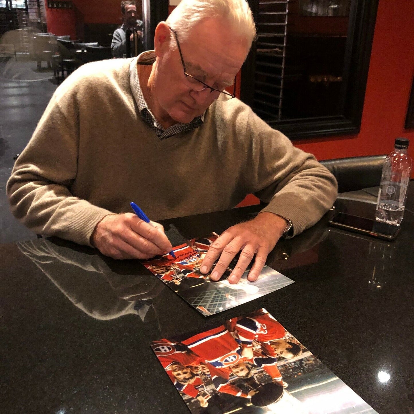 Auto Montreal Canadiens Larry Robinson NHL All Star 8x10 Photo 5 w 10 X All Star