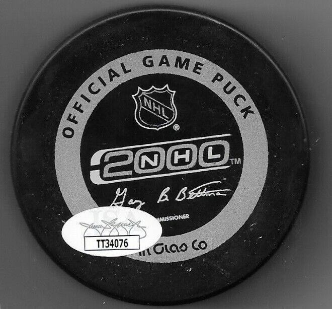 Auto. Detroit Red Wings Norm Ullman Official Game Puck w JSA Authentication