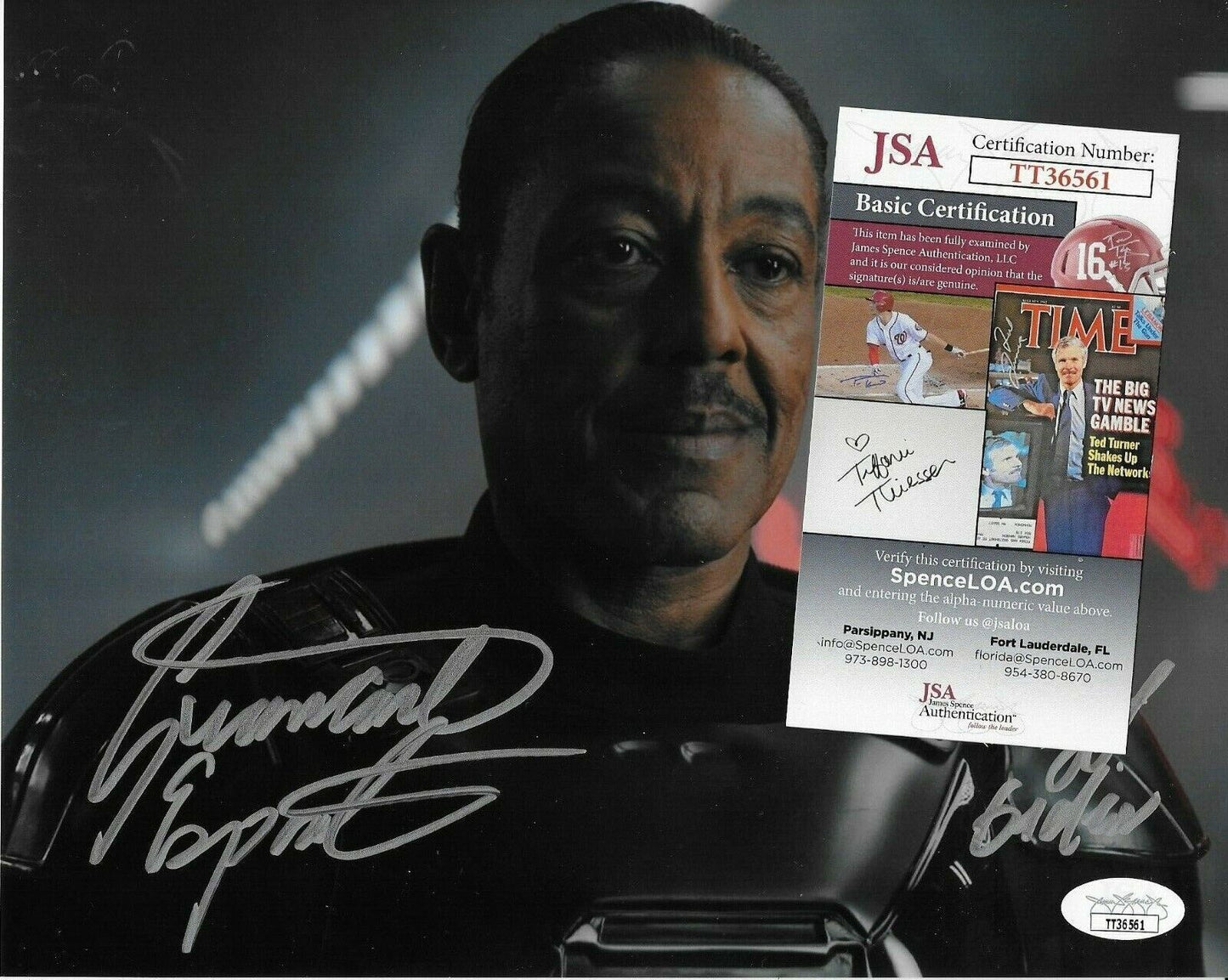 Autographed Giancarlo Esposito signed Mandalorian 8x10 photo JSA certified