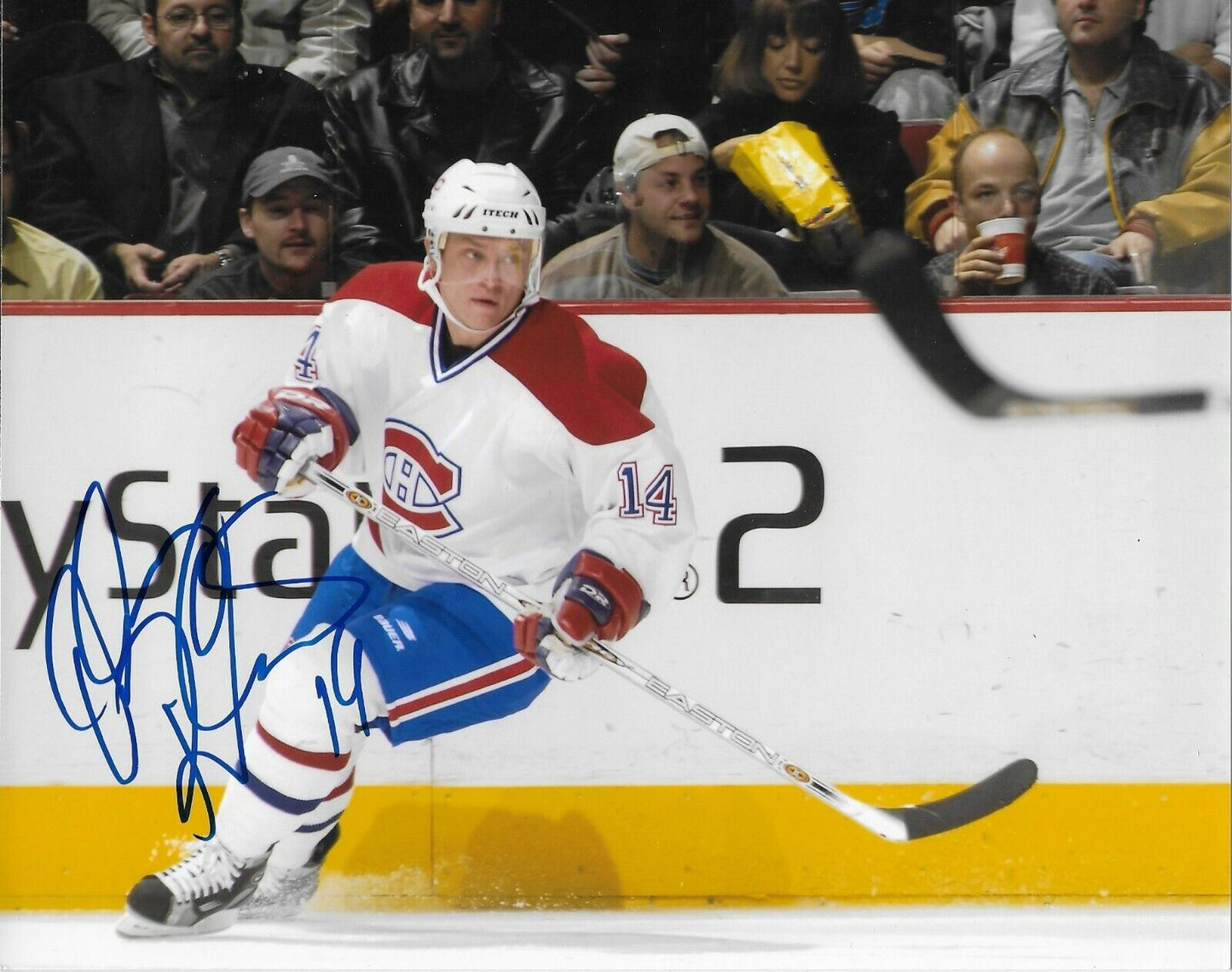 Photo 8x10 autographiée par Oleg Petrov des Canadiens de Montréal #5 Original