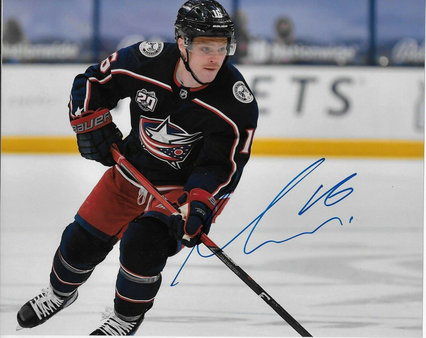 Photo 8x10 autographiée par Max Domi des Blue Jackets de Columbus #2