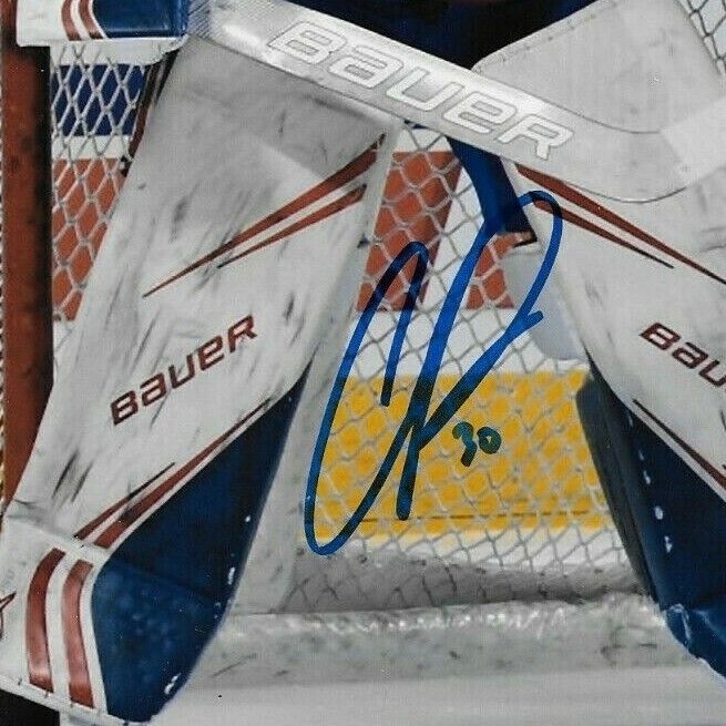 Photo 8x10 autographiée par Cayden Primeau des Canadiens de Montréal #3 Original