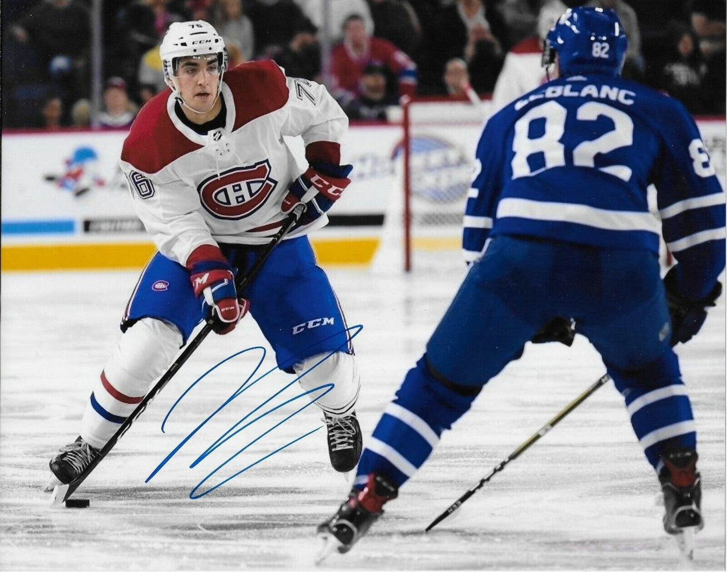Photo autographiée 8x10 originale des Canadiens de Montréal par Josh Brooks