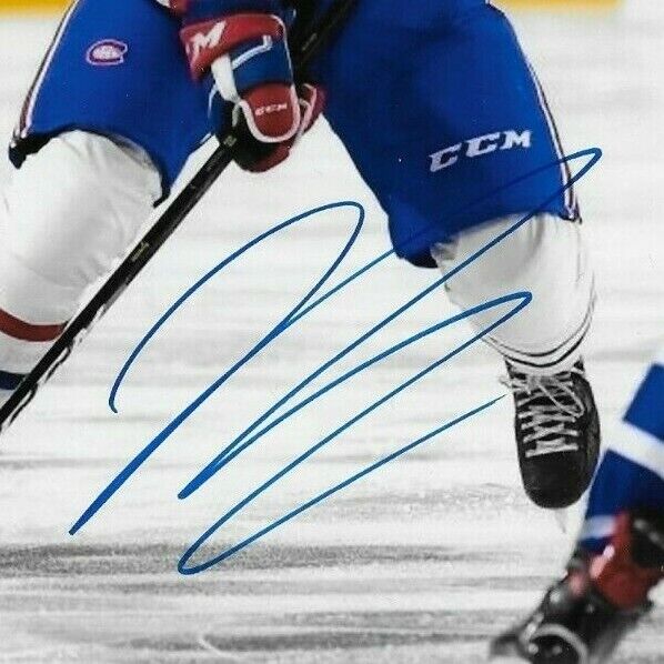 Photo autographiée 8x10 originale des Canadiens de Montréal par Josh Brooks