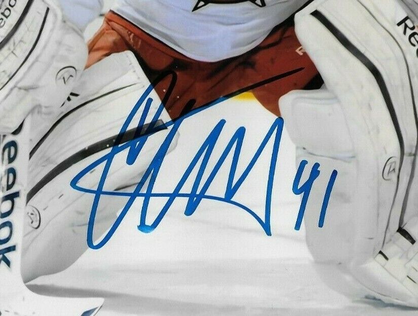 Autographed Columbus Blue Jackets Curtis Sanford 8x10 Photo Original