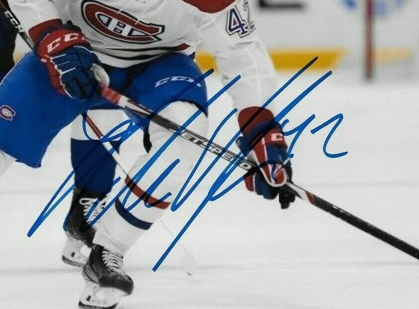 Photo 8x10 autographiée par Lukas Vejdemo des Canadiens de Montréal #2 Original