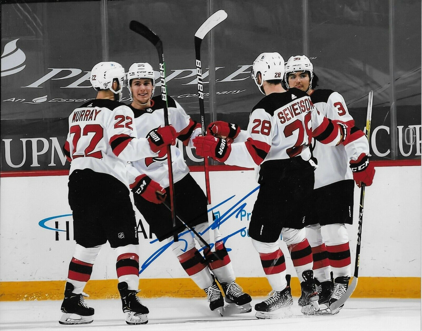 Autographed New Jersey Devils Nolan Foote 8x10 Photo #5 Original