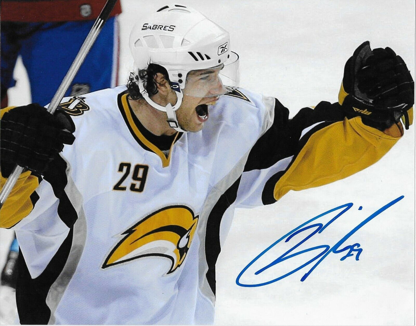 Autographed Buffalo Sabres Jason Pominville 8x10 Photo Original