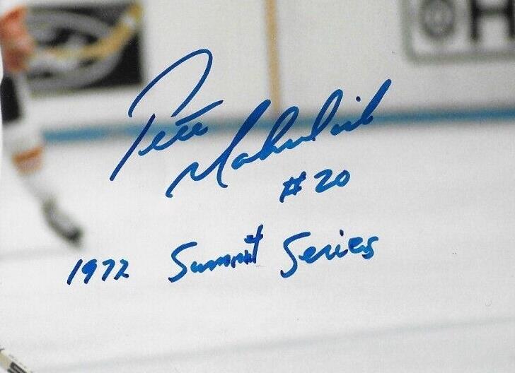 Auto Montreal Canadiens Pete Mahovlich 8x10 Team Canada Photo 1972 Summit Series