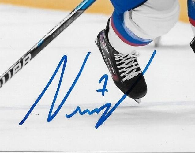 Auto. Team Slovakia Simon Nemec New Jersey Devils 2022 NHL Draft 8x10 Photo #2