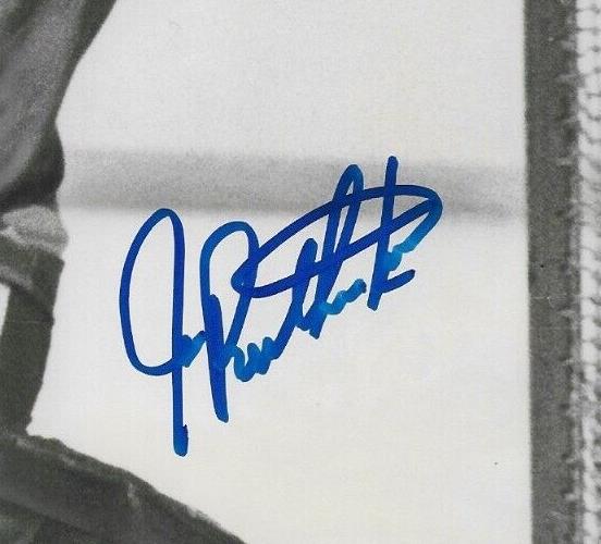 Autographed Detroit Red Wings Jim Rutherford Hall of Famer 8x10 Photo Original