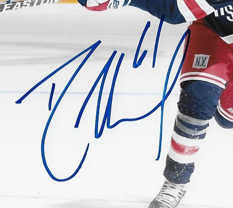 Auto. New York Rangers Rick Nash 8x10 Photo #5 Original with JSA Authentication