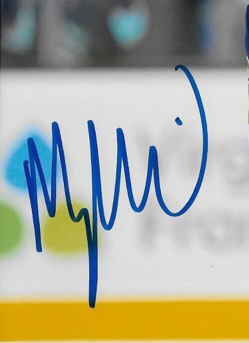 Photo 8x10 autographiée du Seattle Kraken Morgan Geekie #5 originale