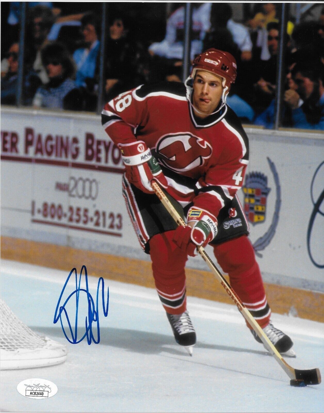 Autographed New Jersey Devils Scott Niedermayer 8x10 Photo w JSA Authentication