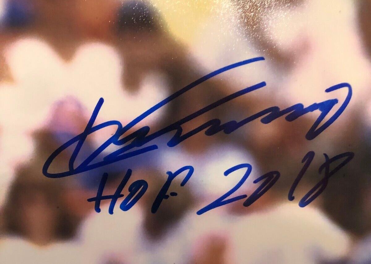 Auto. Montreal Expos Vladimir Guerrero Sr 11x14 Photo Hof F Inscription JSA Auth